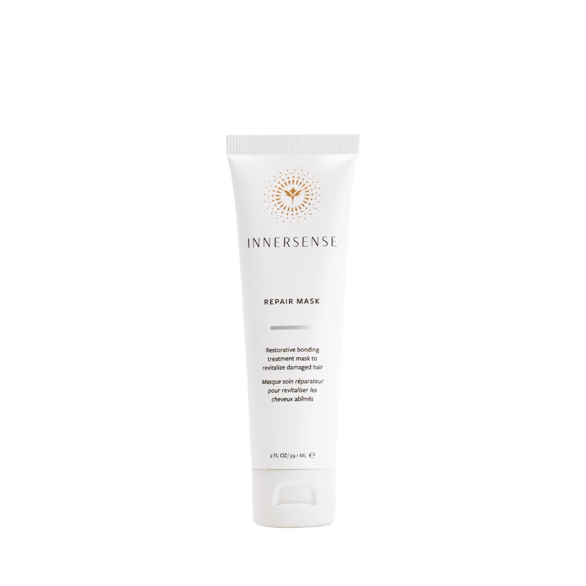 INNERSENSE Repair Mask – white tube 59.1ml, white cap on white background – hair care