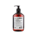 L:A Bruket No. 076 Spülmittel in einer braunen Flasche mit schwarzem Pumpspender, auf weißem Hintergrund.
