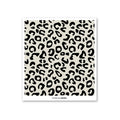 Herr&FrauHempel Schwammtuch Leo with black and beige leopard print for skin care.
