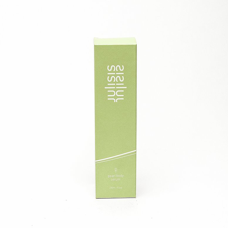 Sisley Pearl Body Serum – green cardboard box 150ml, white background – body care