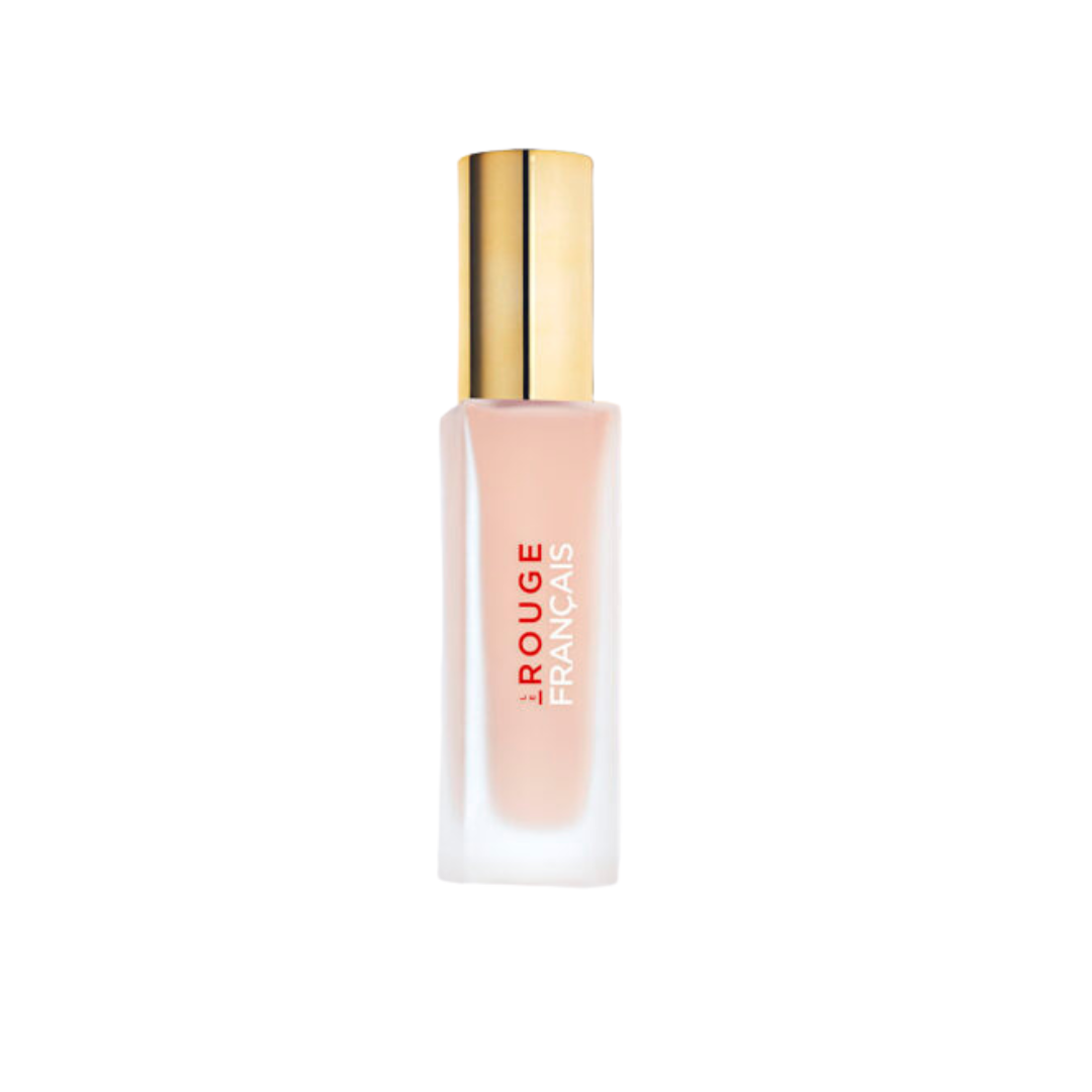 Le Rouge Français Le Fluide de Teint – clear bottle with gold cap, white background – makeup