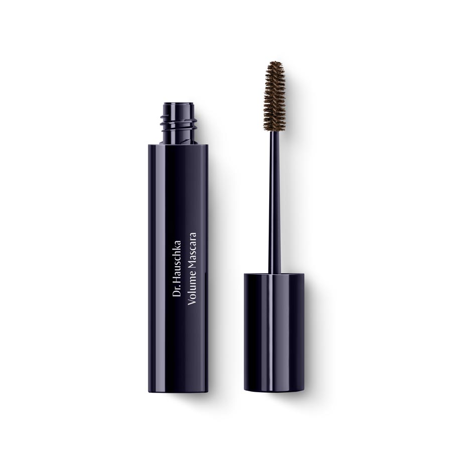 Dr. Hauschka Volume Mascara 02 Brown – black tube with cap on white background – lash extension