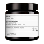 Evolve Organic Beauty Gentle Cleansing Melt in a brown glass jar with a black lid, 120ml, skin care