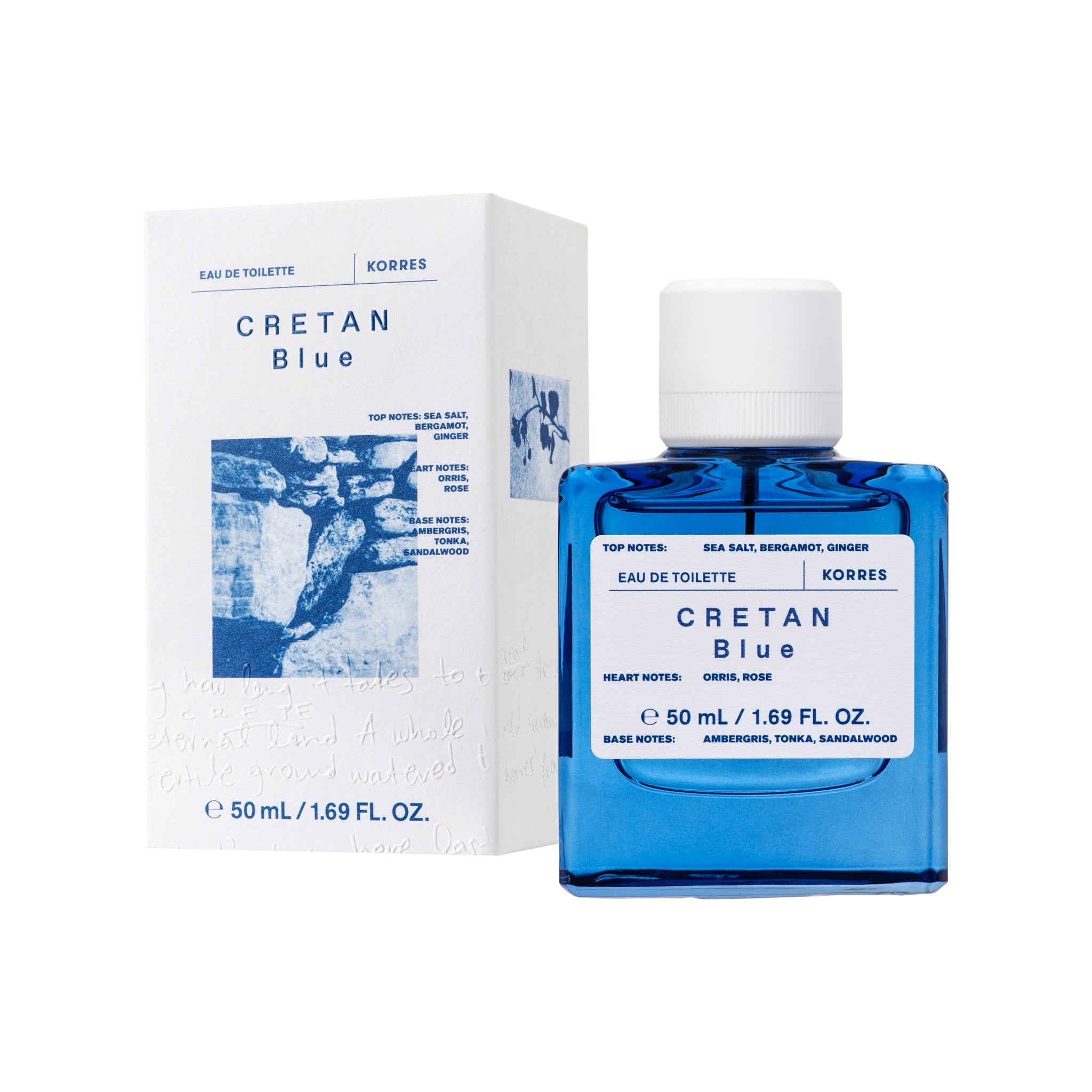 Eau de Toilette, meeresblaue Flasche