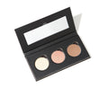 Natural Pressed Eye Shadow Frequenzy Refill – black palette with three eyeshadows, white background – eye makeup