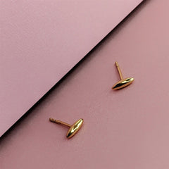 Cambodia Rice Grain Earrings Gold