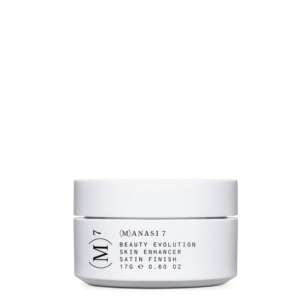(M)ANASI 7 Skin Enhancer Eburnean – weißer Tiegel 17g, weißer Deckel, weißer Hintergrund – Hautpflege