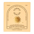 Cosmic Alchemy Dealer chocolate box – cream color, 4 pieces, gold sun print, white background – health snack