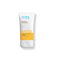 The Organic Pharmacy Cellular Protection Sunscreen SPF 50 on white background, skin care