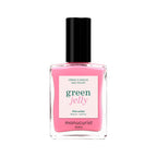 Manucurist Green Jelly Nagellack in Rosa, rosa Flasche mit schwarzem Verschluss auf weißem Grund, Nagellack