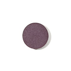 Natural Pressed Eye Shadow Crossfading Refill – purple glitter, round refill on white background – eye makeup