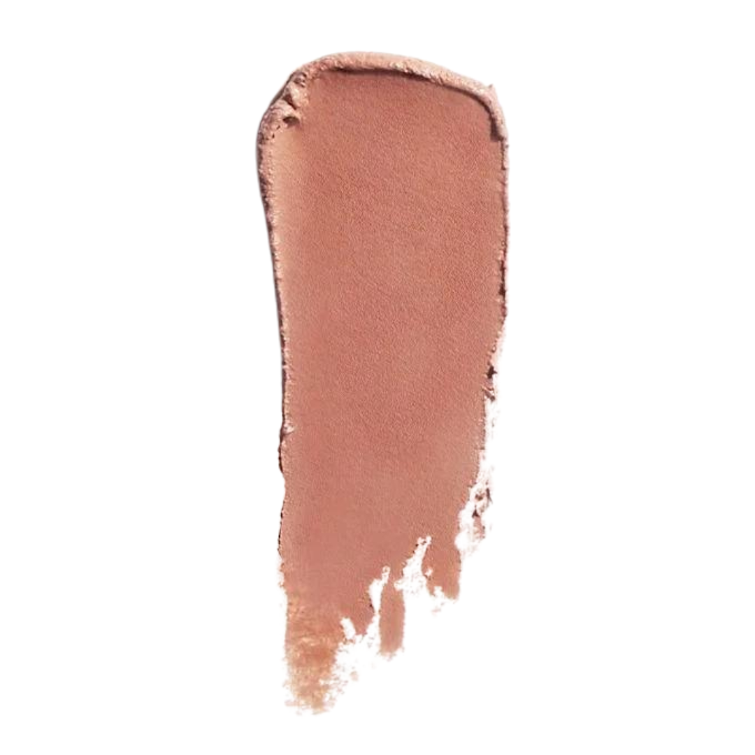 Lip Stick Calm – rosébrauner Lippenstift-Swatches auf weißem Hintergrund – Lippenpflege