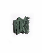 Eye Shadow Green Depth Refill – green glitter eyeshadow on white background – eye makeup