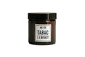 L:A BRUKET No. 153 Tabac Candle – dark brown glass with black lid, white background – scented candle