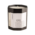 [atype] Scented Candle Pure Rebirth – black candle container 130g, white label, white background – aromatherapy