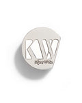 Kjaer Weis Iconic Edition Eye Shadow Powder – silver metal case, white background – makeup