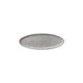 Oval Incense Tray Silver – oval silver incense tray with textured surface on white background – home fragrance