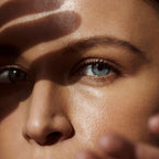 Glowy looking woman, close up