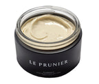 Le Prunier Plumbody Body Crème – black glass jar 200ml, open lid on white background – body care