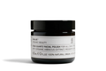 Evolve Organic Beauty Rose Quartz Facial Polish in a black glass jar with a white label, 60ml skin care