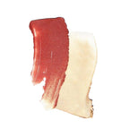 Flush & Glow Duo Vibrant Ray Refill – roter und goldener Swatch auf weißem Hintergrund – Gesichtspflege
