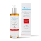 The Organic Pharmacy Rose & Jasmine Body Oil in einer 100ml Flasche mit Umkarton auf weißem Grund, Körperpflege