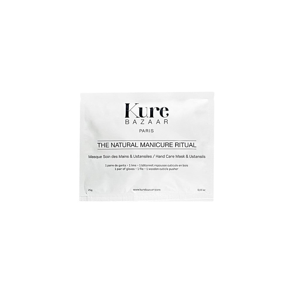 Kure Bazaar The Natural Manicure Ritual – white single-use pouch 25g, white background – nail care