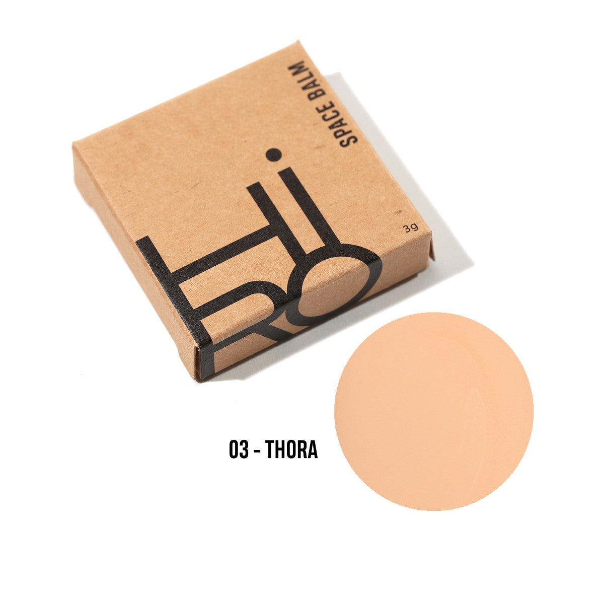 Out of Space Balm Corrector #003 Thora Refill – braune Kartonverpackung 3g, weißer Hintergrund – Concealer