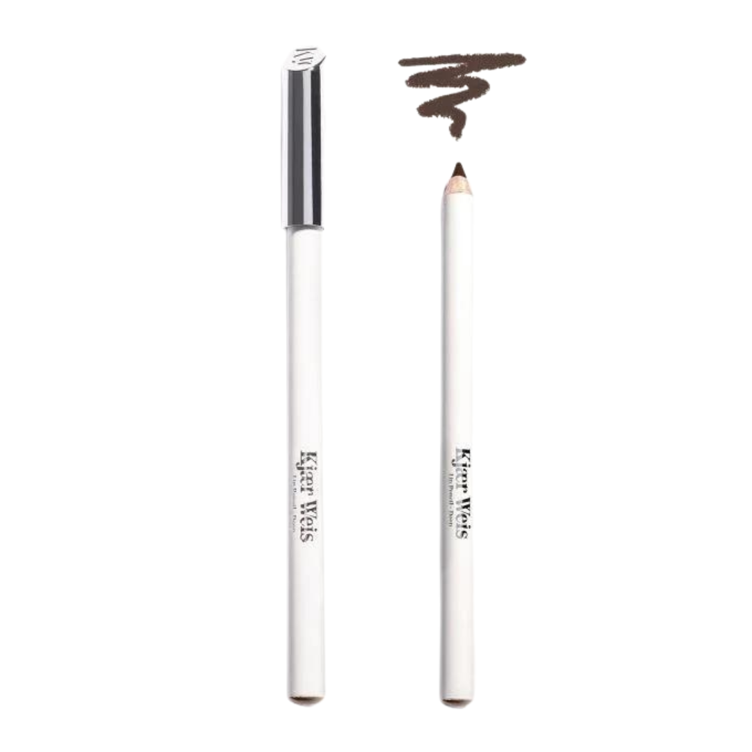 Kjaer Weis Lip Pencil Deep – white pencil with silver cap, white background – lip liner