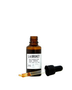 L:A Bruket No. 273 Rejuvenating Hand Serum – amber glass bottle with dropper, white label, black cap, white background – skin care