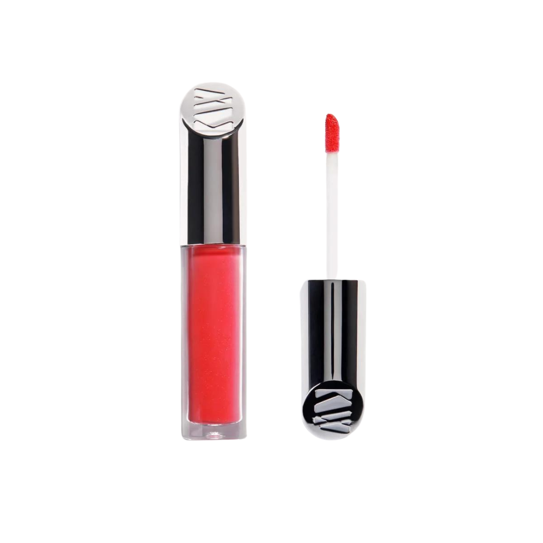 KIKO Lip Gloss Red Hot – red shine in tube with silver cap, white background – lip care