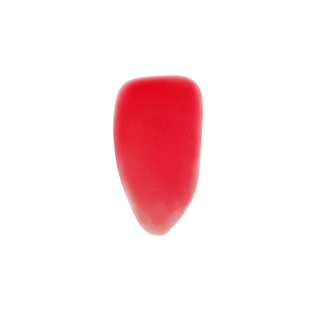 Lip Gloss Red Hot – vibrant red lip gloss swatch on white background – lip care
