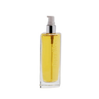 Kjaer Weis Body Oil Refill – klares Glasfläschchen mit Pumpverschluss, goldgelbes Öl, weißer Hintergrund – Körperpflege