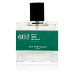 Bon Parfumeur 602 Pepper – klares Glasfläschchen 30ml, schwarzer Verschluss, grünes Etikett, weißer Hintergrund – Parfüm