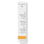 Dr. Hauschka Coverstick 02 Sand – white tube 2g, orange stripe, white background – concealer