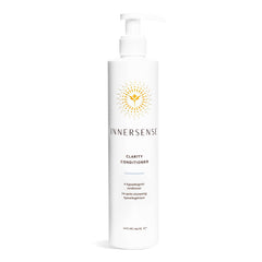 INNERSENSE Clarity Conditioner – weißes Pumpfläschchen 295ml, goldenes Logo, weißer Hintergrund – Haarpflege