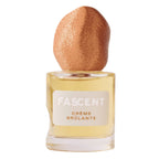 Fascent Crème Brûlante Eau de Parfum – klares Glasfläschchen mit roségoldenem Sprühkopf, weißem Hintergrund – Parfüm