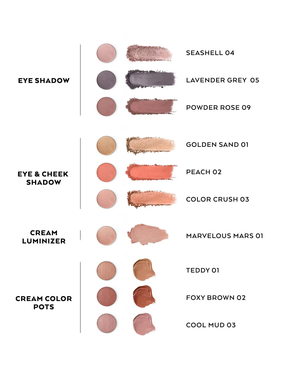 Imbe Refill Eyeshadow 4 Seashell