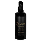 Ipsum Best Skin Body Oil Patchouli & Rose – black spray bottle 100ml, black cap, white background – body care