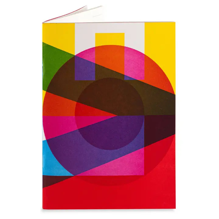 Pressink Notizbuch Love – farbenfrohes geometrisches Design, weißer Hintergrund – Notizbücher