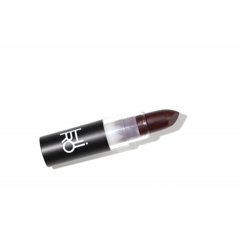 Lipstick Kapow – black lipstick tube with clear cap on white background – makeup