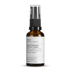 Evolve Liquid Radiance Glycolic Toner, brown spray bottle with black cap on white background, 30ml skin care