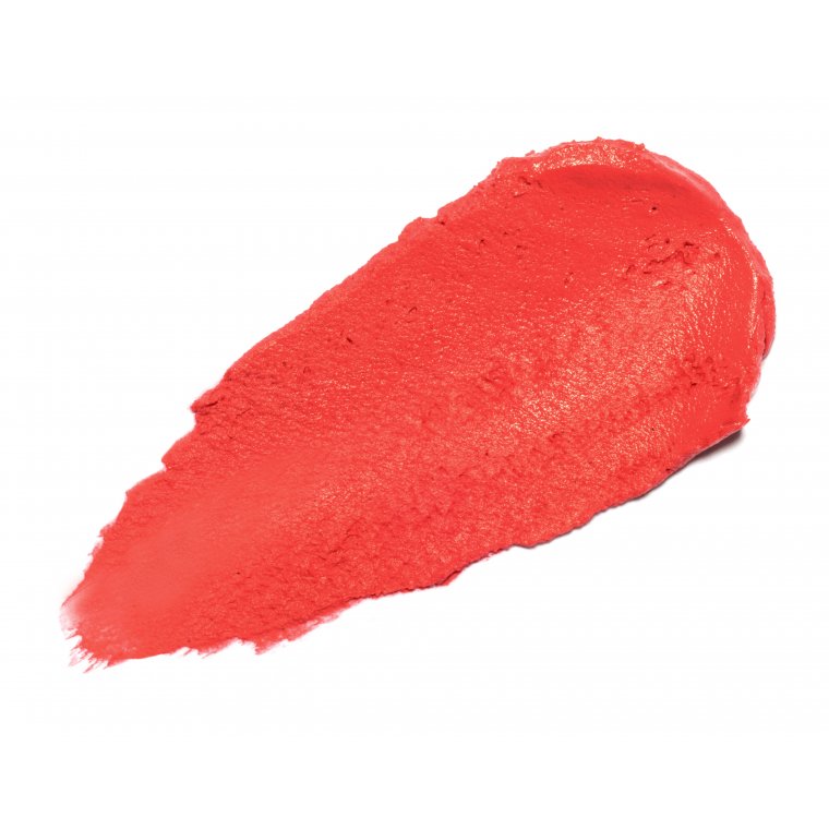 Cream Blush Above & Beyond – vibrant red cream swatch on white background – blush