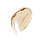 Textur der Glow Mask in Beige auf weißem Hintergrund, Hautpflege
