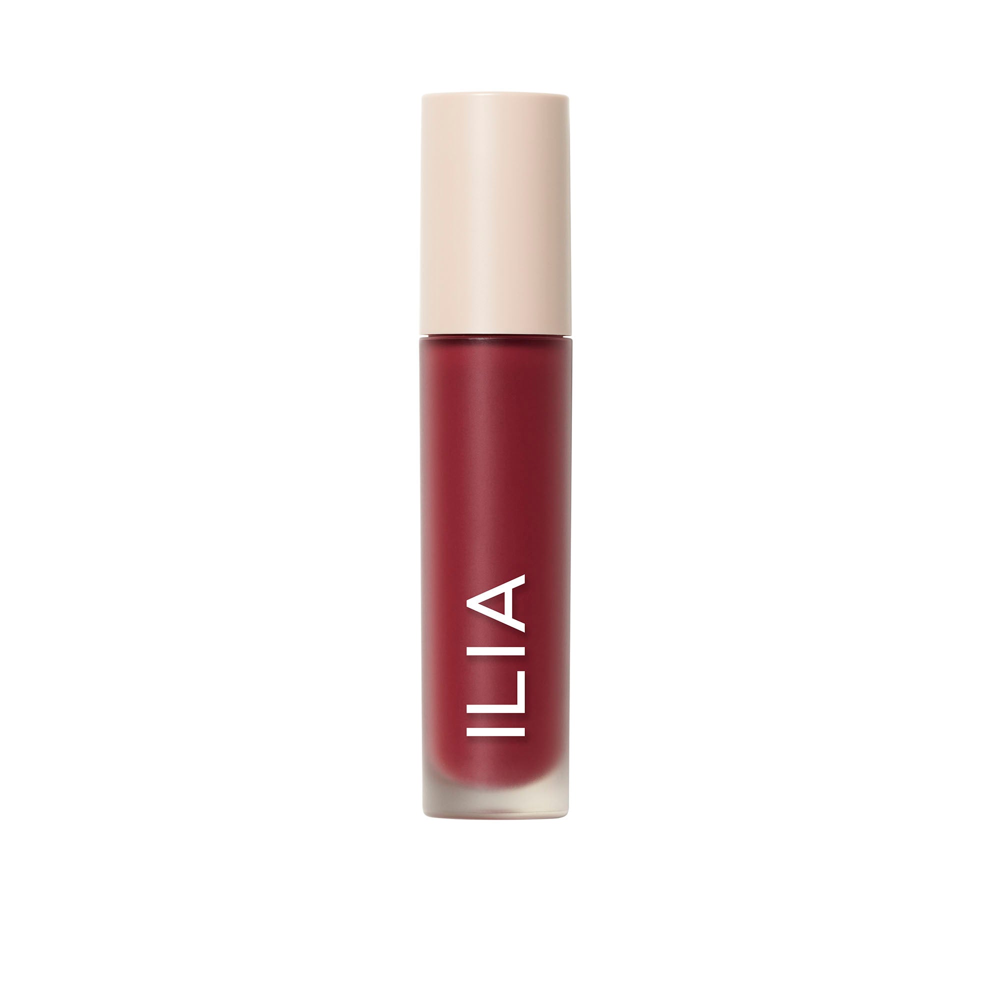 ILIA Overglaze Hydrating Lip Gloss mit beigem Verschluss auf weißem Grund, Lippenpflege