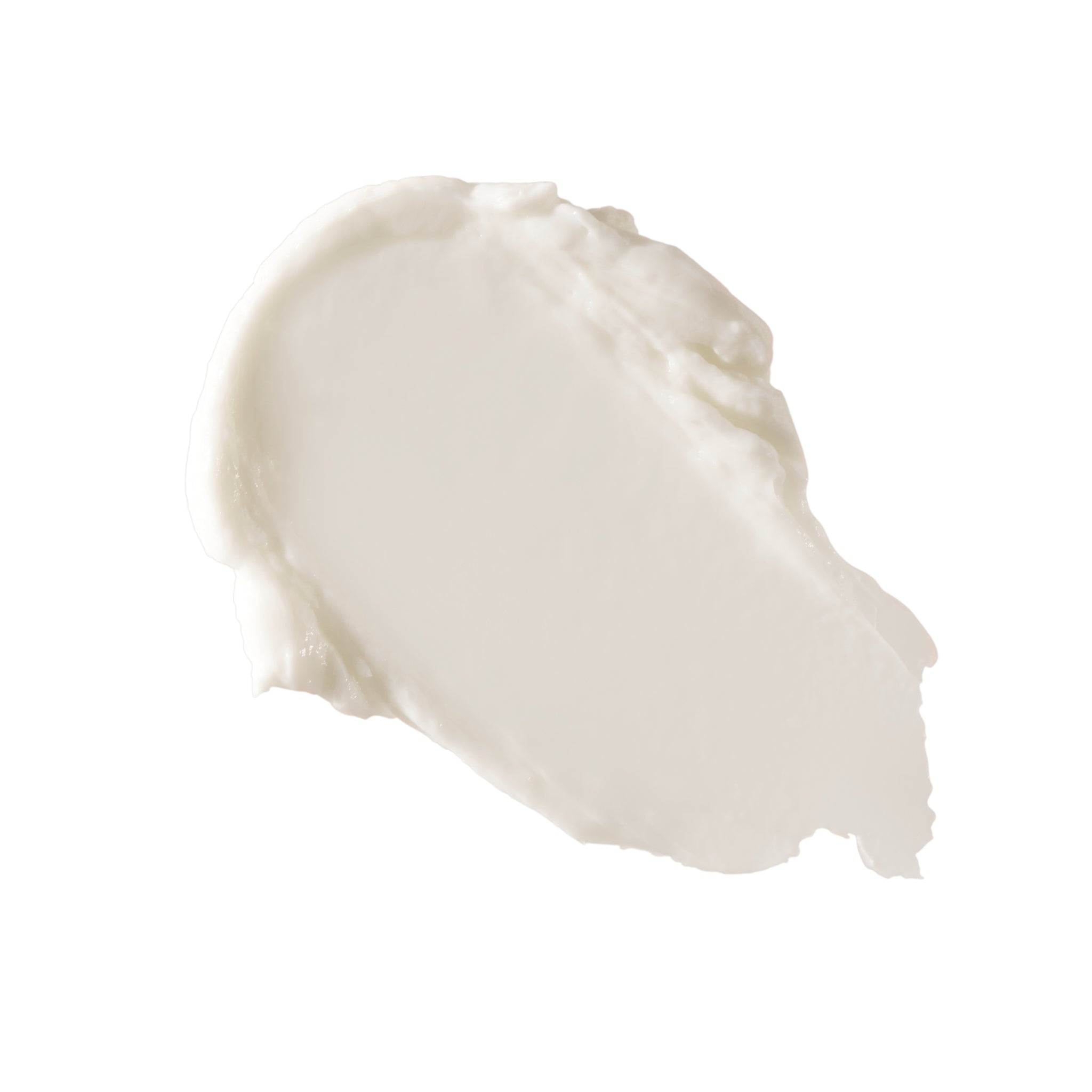 White texture of the moisturizing mask on white background, skin care