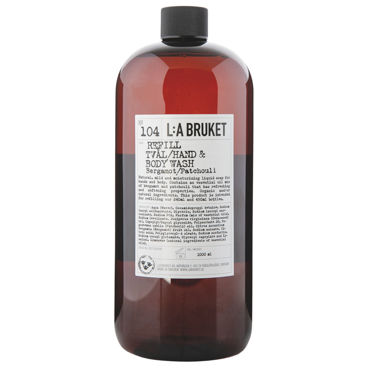 No. 104 Tval/hand & Body Wash Bergamot/patchouli