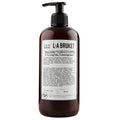 L:A Bruket No. 112 Conditioner Lemongrass, braune 450ml Flasche mit schwarzem Pumpspender vor weißem Hintergrund, Haarpflege