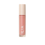ILIA Overglaze Hydrating Lip Gloss mit passendem Verschluss auf weißem Grund, Lippenpflege