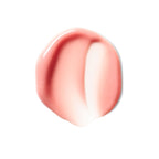 Overglaze Hydrating Lip Gloss Textur in zartem Rosa auf weißem Hintergrund, Lippenpflege